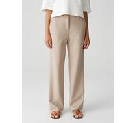 OPUS Damen City Pants | Wide Leg Pants MAUNO City mit dezenter Struktur Soft Oat, 42