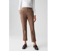 Opus Fashion Hose ELVINA COZY Lederoptik braun Größe 42