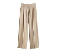 Opus Fashion Hose Maiga French – Wide Leg mit Leinen – Soft Oat Größe 42