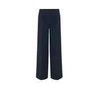 OPUS Damen City Pants | Extra Wide Leg Pants Maiga Palazzo aus Twill-Ware Coal Blue, 38