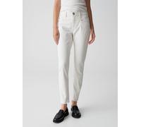 OPUS Damen Jeans | Slim Jeans Evita Dynamic Mid Rise aus BCI Cotton Mix Milk, 36 L28