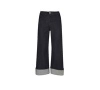 OPUS Jeans Wide Leg MIVA TURN UP dunkelblau | 34/L28