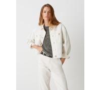 OPUS Damen Jacke | Jeansjacke HODEO Boxy Fit aus Spanish Cotton Mix Milk, 40