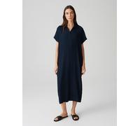 OPUS Damen Midikleid | Midikleid WANNI aus Viskosemix mit zarter Struktur Coal Blue, 38