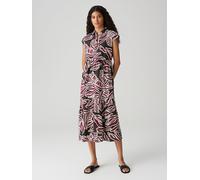 OPUS Midikleid mit V-Ausschnitt Modell 'Werisa' in Dunkelblau, Größe 44