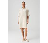 OPUS Knielanges Hemdblusenkleid mit Knopfleiste Modell 'Winchesta' in Sand, Größe 36