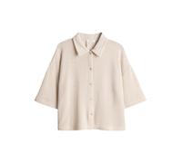 Opus - Kurzärmelige Hemdbluse - Sitrica beige - Gr. - 44