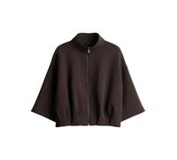Opus - Kurze Sweatjacke - Galtos braun - Gr. - 38