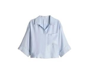 Opus - Lässige Bluse - Felmara blau - Gr. - 44