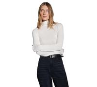 Opus Fashion Langarmshirt SOMY Slim Longsleeve Tencel-Wollmix Damen ecru 42