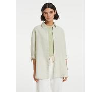 OPUS Leinen-Hemd "Fython two-tone" in Grün - Größe 38 | Damen Blusen