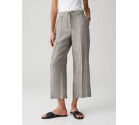 Opus Fashion Damen Leinenhose Maikito linen aus reinem Leinen Relaxed Grün Größe 38