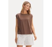 OPUS Leinen-Shirt in Braun - Größe 42 | Damen Tops