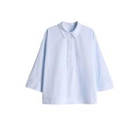 Opus - Locker geschnittene Schlupfbluse mit 3/4-Ärmeln blau - Gr. - 42