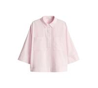 Opus - Locker geschnittene Schlupfbluse mit 3/4-Ärmeln pink - Gr. - 42
