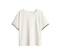 Opus - Locker geschnittenes T-Shirt mit überschnittenen Schultern beige - Gr. - 38