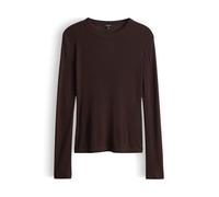 Opus Langarmshirt SEFEMINA Tencel-Wollmix Coffee Bean Damen Größe 44