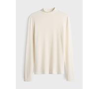 Opus - Slim Rollkragenshirt aus samtweichen Jersey - Sikline weiß - Gr. - 42