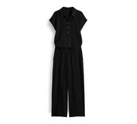 OPUS Jumpsuit mit Strukturmuster Modell 'Melti polo' in BLACK, Größe 42