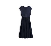 OPUS Damen Midikleid | Plissiertes Midikleid mit Jerseytop Coal Blue, 34