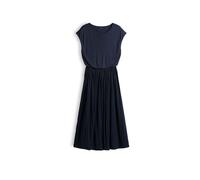 OPUS Damen Midikleid | Plissiertes Midikleid mit Jerseytop Coal Blue, 40