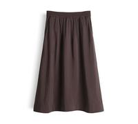 Opus Fashion Midirock Ronella Damen braun matter Glanzoptik Affogato Größe 38