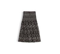 Opus Fashion Midirock RIBANE BAMBOO, bedruckter Plisseerock mit Komfortbund Braun 38