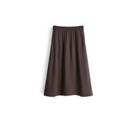 Opus Fashion Midirock Ronella Damen braun matter Glanzoptik Affogato Größe 38