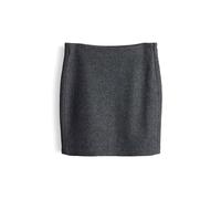 OPUS Damen Minirock | Ravenna Move Minirock aus Viskose Wollmix warm Grey Melange, 38