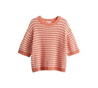 OPUS Damen Pullover | Strickshirt PALVADORA Boxy Fit aus BCI Cotton Mix Pale orange, 42