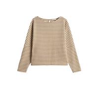 Opus Fashion Sweatshirt Gresh Ringel Strickoptik Damen Grau Größe 44