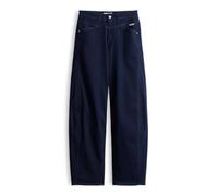 OPUS PANTS Damen Barrel | MENI Coupe Relaxed Barrel Jeans aus Dry Indigo® Low Rise Blue Rinse, 36 L28