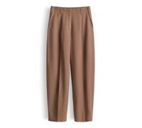 OPUS PANTS Damen City Pants | Moira Bloom City Pants aus luftigem Viskose Leinen Mix Mocca Mousse, 40