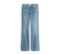 OPUS PANTS Damen Flared | ENJA Smooth Flared Jeans Low Rise aus Spanish Cotton Mix Light Azure Blue, 34 L32