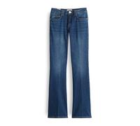 OPUS PANTS Damen Flared | ENJA Smooth Flared Jeans Low Rise aus Spanish Cotton Mix mid Azure Blue, 40 L32