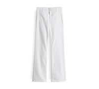 OPUS PANTS Damen Flared | Melly Fresh Flared Jeans Mid Rise mit Powerstrech White, 34 L32