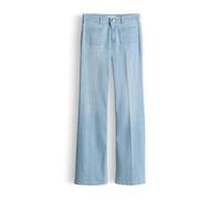 OPUS PANTS Damen Flared | Melly Fresh Flared Jeans mit Powerstrech Mid Rise Light Blue, 44 L32
