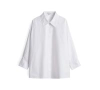 OPUS PANTS Damen Langarmbluse | FIONNE Oversized geschnittene Hemdbluse aus Baumwolle White, 44