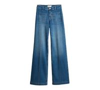 OPUS PANTS Damen Palazzo | Melly Groove Palazzo Jeans aus Dry Indigo® Mid Rise mid Brilliant Blue, 34 L32