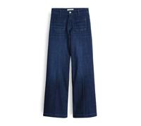 OPUS PANTS Damen Palazzo | Melly Groove Palazzo Jeans aus nachhaltigem BCI Cotton Mid Rise Dark Breeze Blue, 36 L32