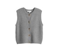 OPUS PANTS Damen Weste | PORAH Regular Strickweste im Alpaka Wollmix easy grey, 40