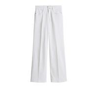 Opus Pants - Marlenehose im Loose Fit mit weitem Bein weiß - Gr. - 38/L30