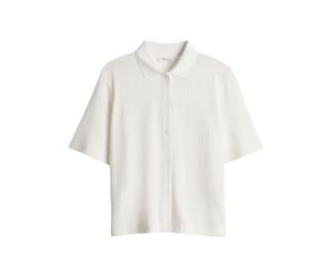 Opus - Poloshirt mit dezenter Rippstruktur - Somelli beige - Gr. - 36