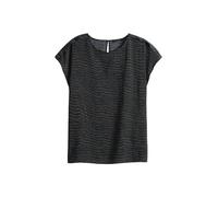 OPUS Blusentop Ferena splash – Regular Fit, reine Viskose – Marine, Größe 38