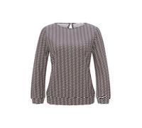 Opus - Printshirt - Susta braun/schwarz - Gr. - 38