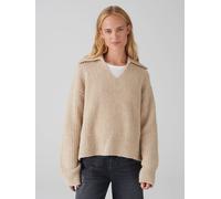 OPUS Damen Pullover | Grobstrickpullover POLONDA Oversize mit Wolle Soft Oat, 38