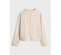 OPUS Sweatshirt Sinzi mit Stehkragen Beige Größe 38