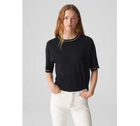 OPUS Damen Pullover | Feinstrickpullover PREPI Regular aus Viskose Mix Black, 34
