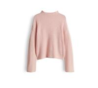 Opus Fashion Pullover PRIEFE, luftiger Strick, 3D-Optik, Regular Fit, Rosa Größe 40
