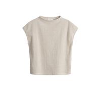 Opus - Regular Funnel Neck Shirt mit feiner Struktur - Sorote beige - Gr. - 40